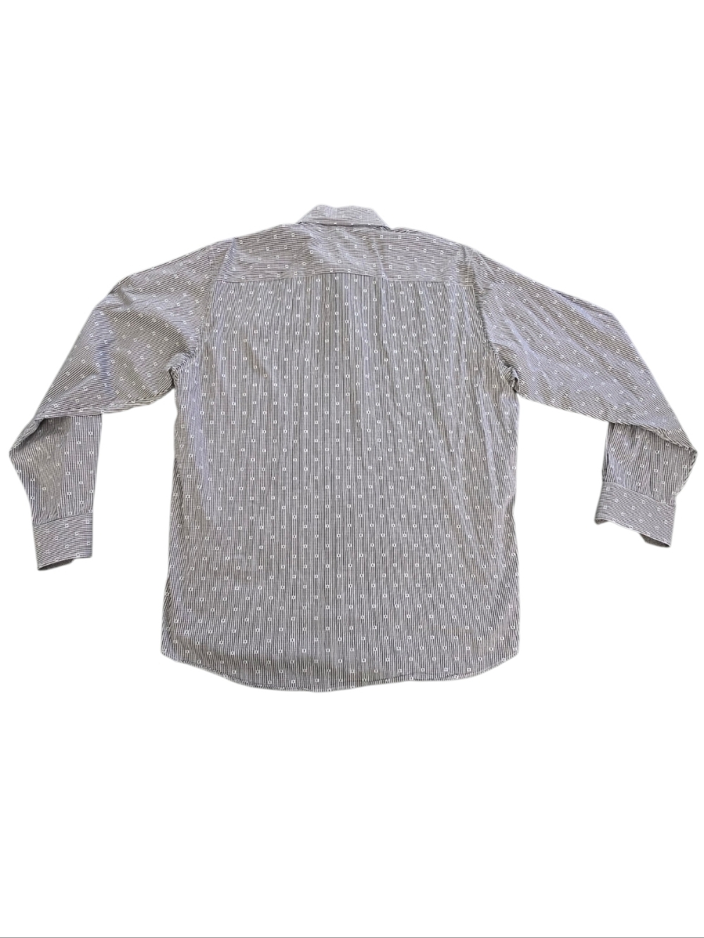 Bugatchi Uomo XL Button Down Shirt Black White Micro Check Modern Fit - Picture 4 of 9